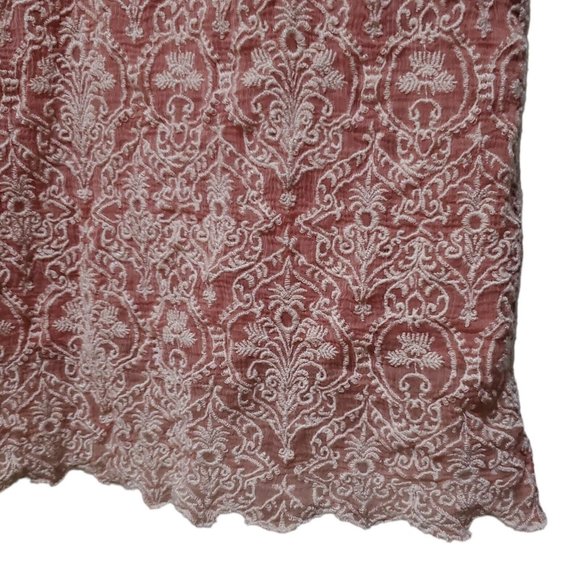 Sundance Rose Palace Overlay Embroidered Shift Dress Women's Size Petite Small - Picture 4 of 10
